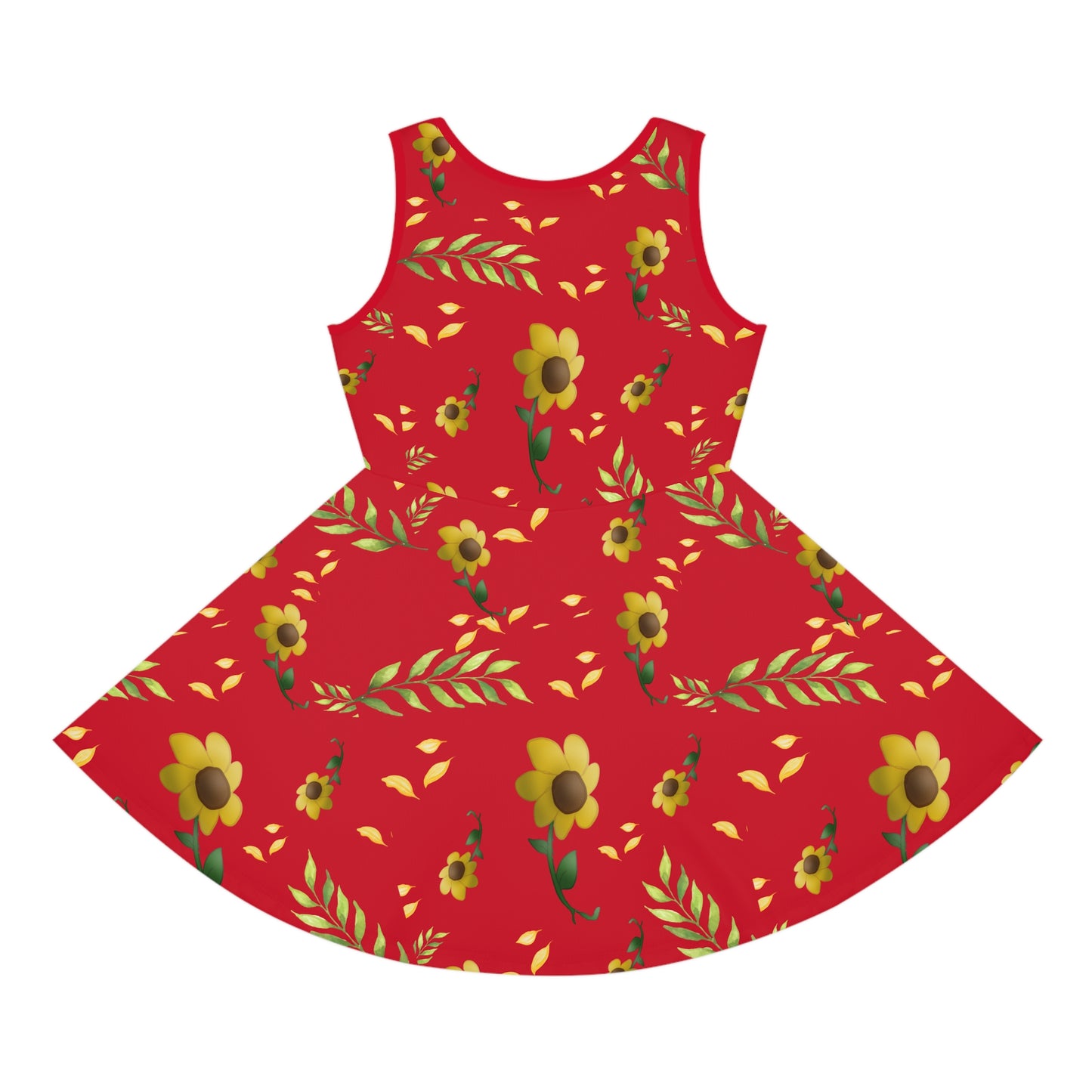 Girls' Sleeveless Sunflower dress