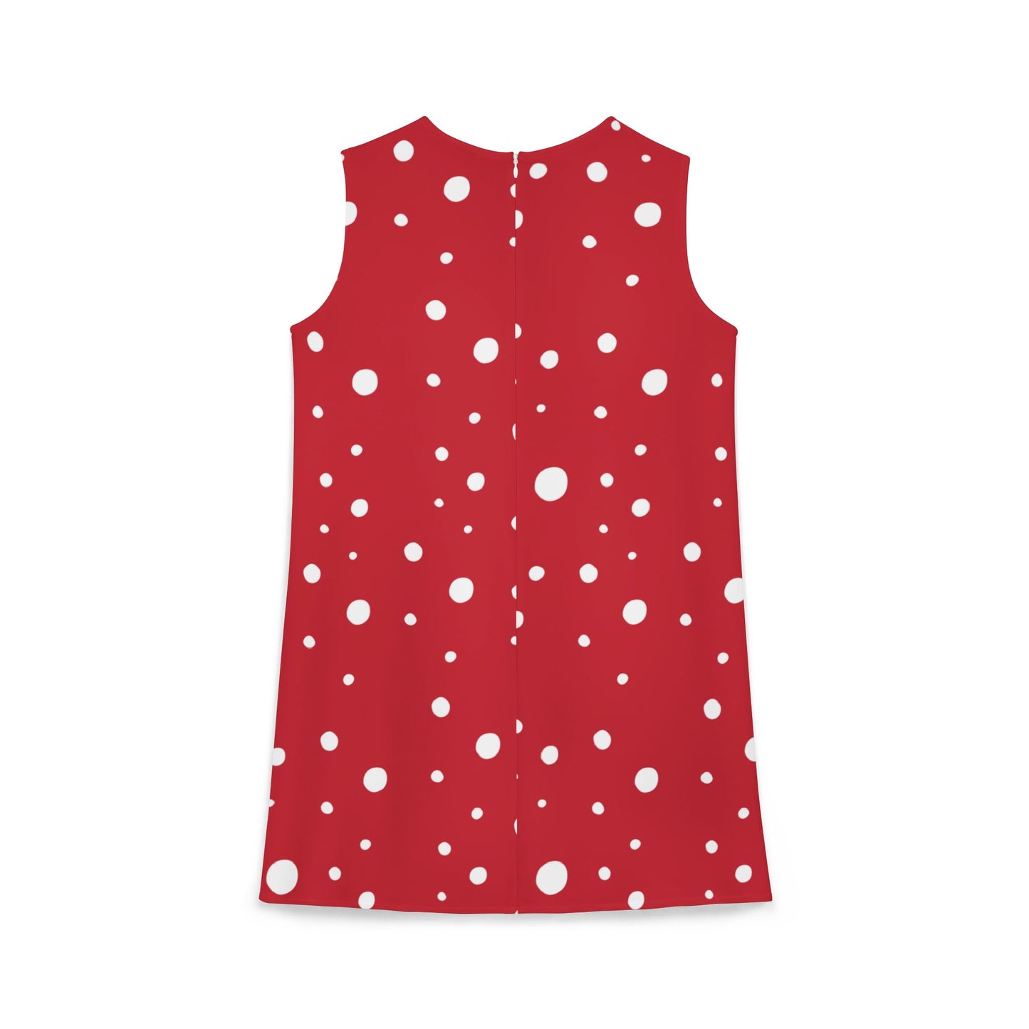 Sleeveless cute polka dot Dress