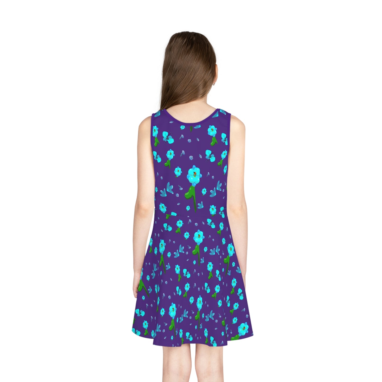 Girls' Sleeveless flower dress