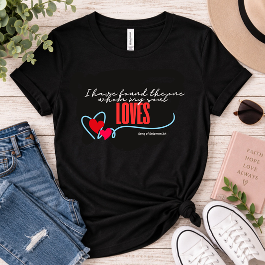 Christian Women's Tee , Love Bible Verse T-Shirt for Women, Jesus Bible Verse Tee, gift for her